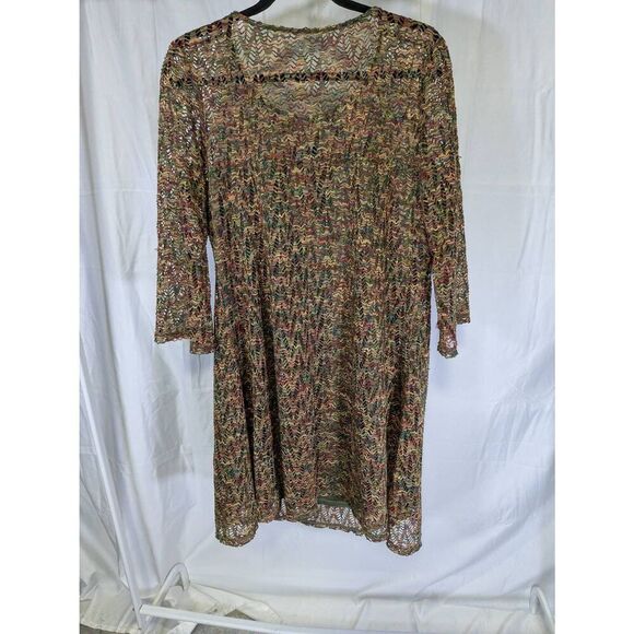 Gabby Skye Dress 3/4 Sleeves Multicolor Women's 12 - Picture 2 of 5
